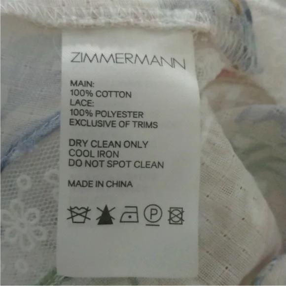 Zimmermann Bowtie Pintuck Scarf Dress Floral - Picture 5 of 5